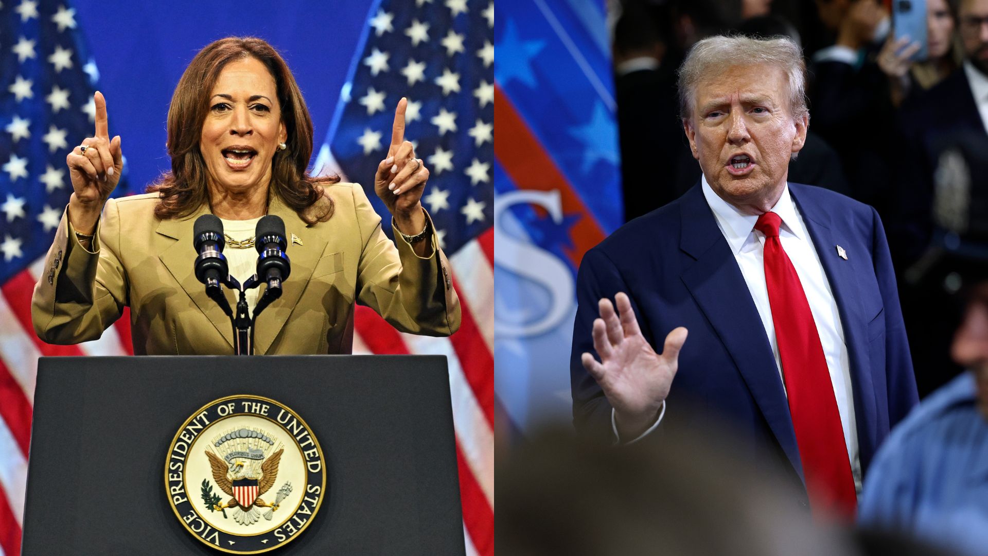 Kamala e Trump trocam ataques em debate presidencial