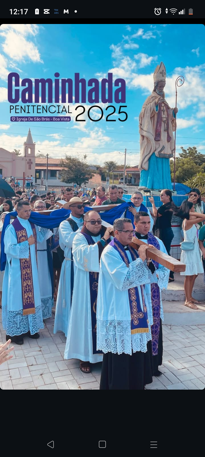 Fiéis participam da Caminhada Penitencial 2025 em Canindé