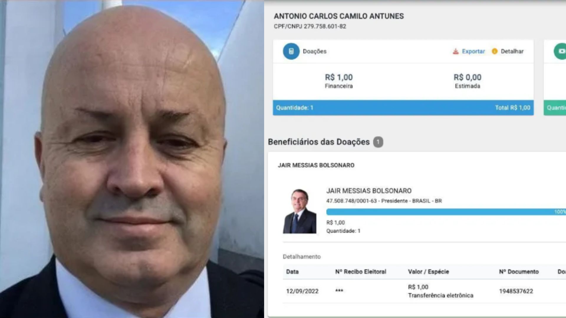Envolvido na fralde do INSS foi doador de Bolsonaro